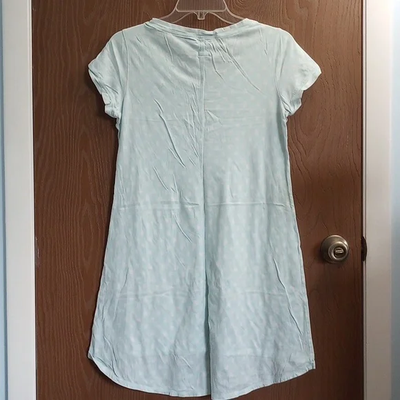 [2] Lucky Brand Light Blue Pajama Nightgown with Poka Dots Size Small - Picture 2 of 5